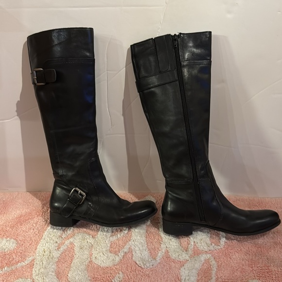 Leather Upper Nine West vintage America boots 5.5 leather upper, used condition - Picture 10 of 15